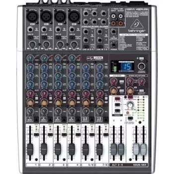 Behringer Xenyx X1204USB audio mikseris 12 kanāli pelēks