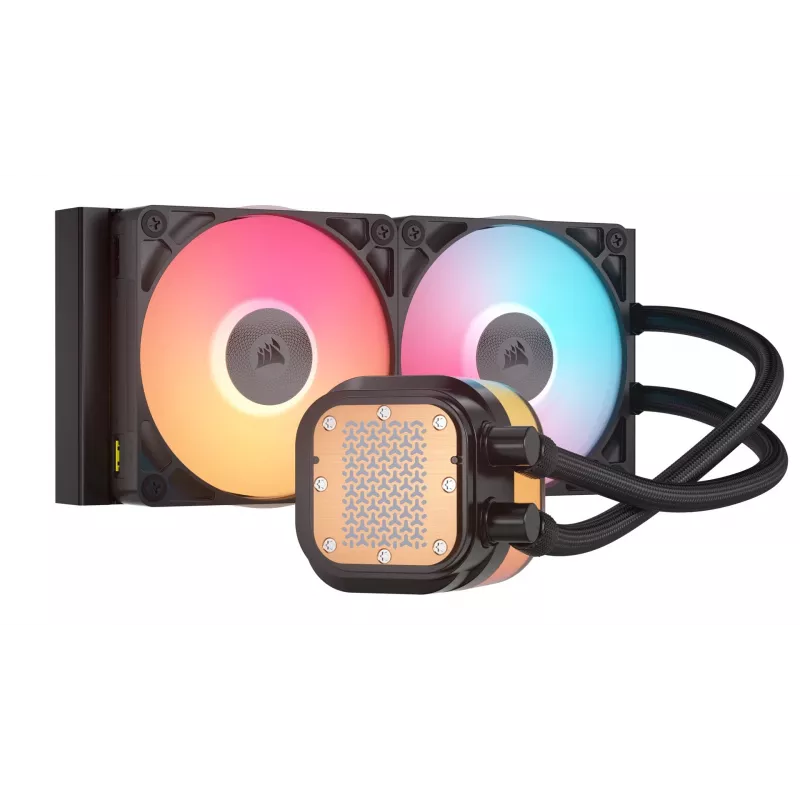 Gaisa dzesētājs Corsair iCUE LINK TITAN 240 RX LCD 12 cm melns 300–2100 RPM