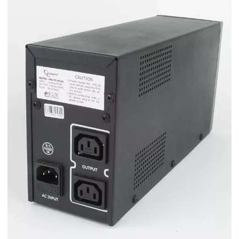 Gembird UPS-PC-652A nepārtrauktās barošanas avots (UPS) Line-Interactive 0.65 kVA 390 W 3 AC kontaktligzdas