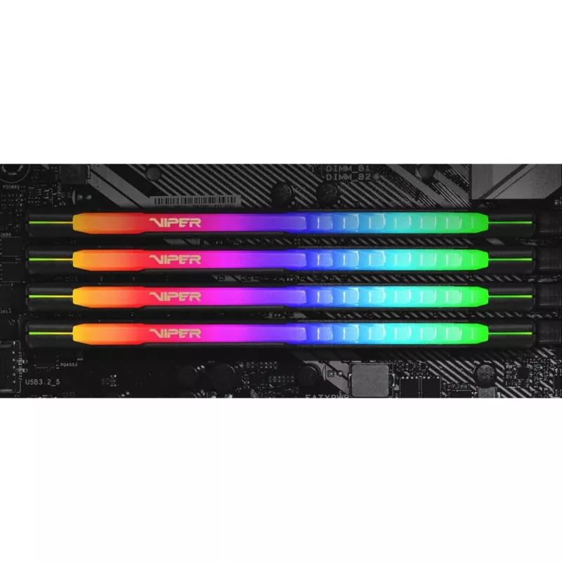 Patriot Viper Steel RGB 32 GB (2x16 GB) DDR4-3600 CL20 atmiņas komplekts, PVSR432G360C0K
