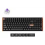 Mehāniskā magnētiskā tastatūra Keychron K4H-F1 — 96% formas faktors, QWERTY, USB + RF bezvadu + Bluetooth, 100 taustiņi, RGB, melna