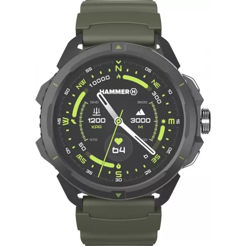 Hammer Watch 2 | Viedpulkstenis | AMOLED | 1,5” | Militārā versija