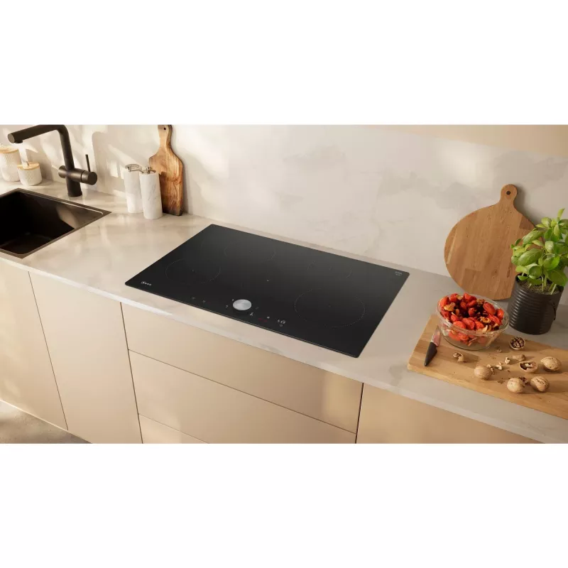 Neff N 90 Melna Iebūvējama 80 cm Zonas indukcijas plīts virsma 5 zona(s)