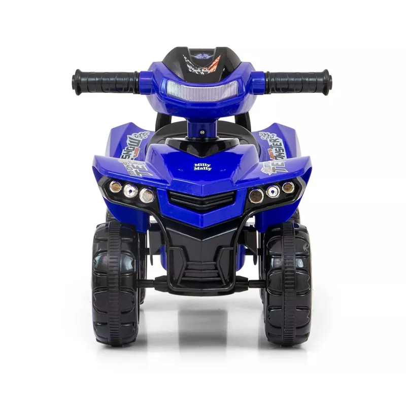 Braucamā rotaļlieta milly mally Ride-on Monster Navy — bērnu sēžammašīna, zems sēdekļa augstums