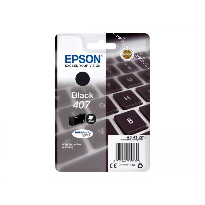 Epson WF-4745 tintas kasetne 1 gab. Oriģināla augstas (XL) ietilpības melna