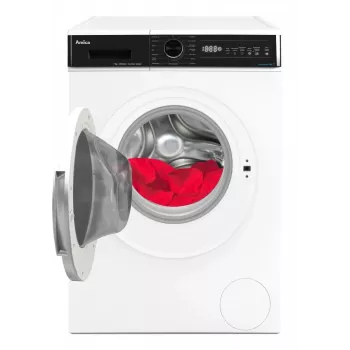 Brīvi stāvoša veļas mazgājamā mašīna AMICA WA3S712BLiSHB, 7 kg, 1200 apgr./min, 2100 W, LED displejs, melnas durvis