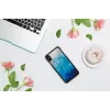 Telefona maciņš iKins iPhone XS Max — zila ezera un melna apdare