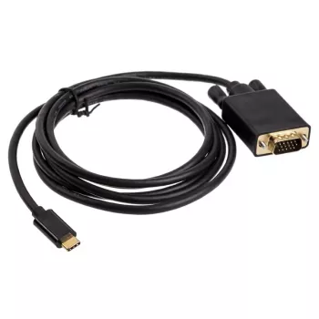 Kabeļa savienotāja pārveidotājs USB Type-C VGA Akasa AK-CBCA17-18BK
