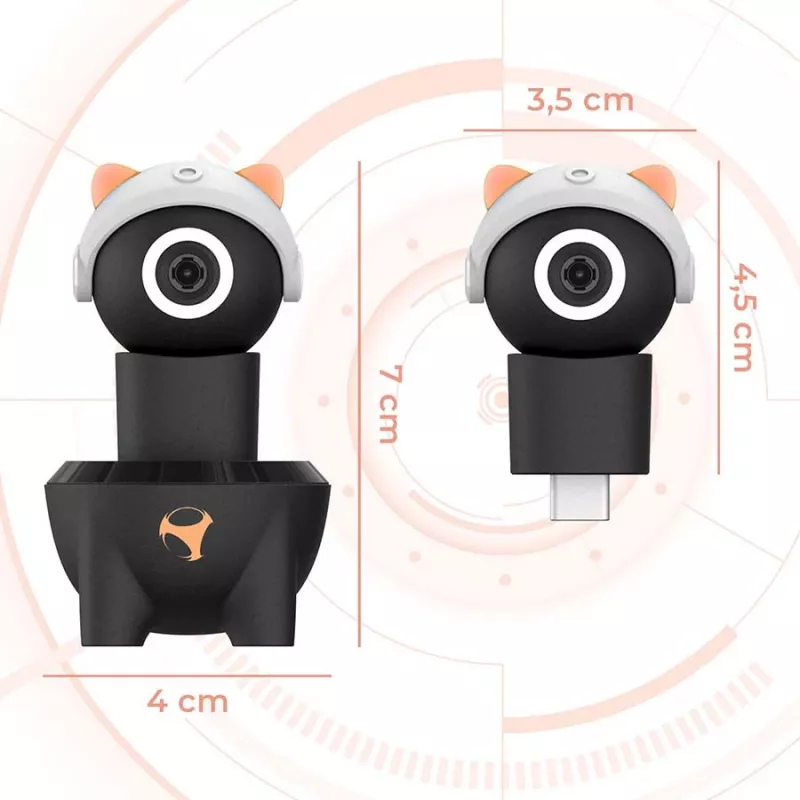 Subsonic Playcam 1080 2in1 HD Mini kamera Nintendo Switch 2 sarkanā krāsā