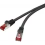Renkforce RF-4737382 Ethernet komutācijas kabelis, melns