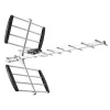 Virziena antena LIBOX LB1600 16 elementu pasīvā DVB-T, UHF 470–790 MHz, VHF 174–230 MHz, 18 dB pastiprinājums, LTE filtrs