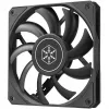 Korpusa ventilators SILVERSTONE SST-AS120B 120 mm melns caurspīdīgs, 3-pin