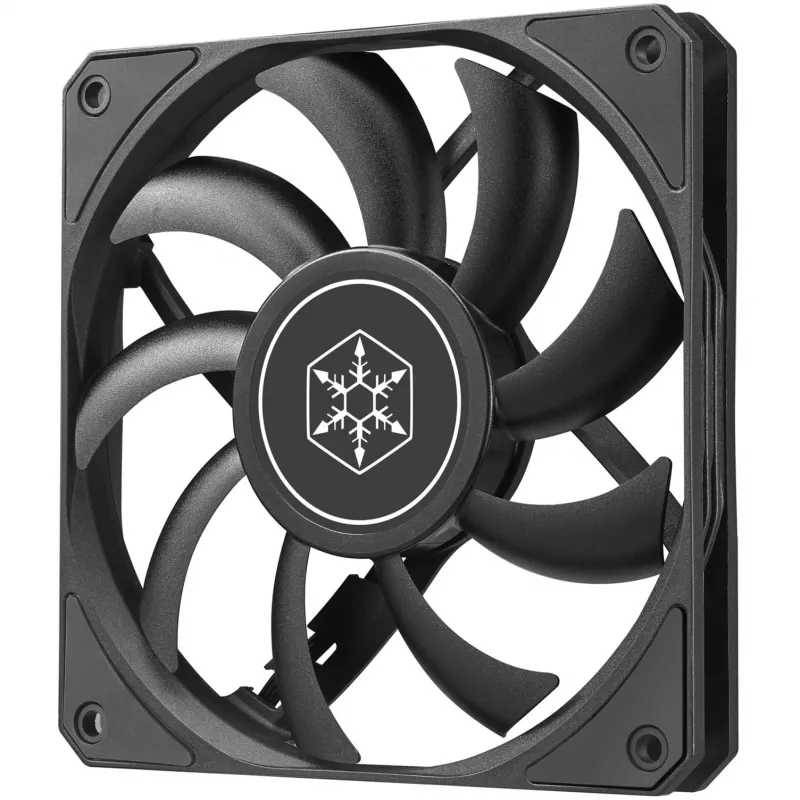 Korpusa ventilators SILVERSTONE SST-AS120B 120 mm melns caurspīdīgs, 3-pin