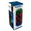 Pārnēsājams stereo skaļrunis SQUEAK SQ1009 — Bluetooth 5.3, 45 W RMS, 10 stundu akumulators, FM, USB, AUX, LED, 1800 mAh, melns