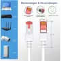 komutācijas kabelis helos 118147 RJ-45 5.0 m SFTP Cat