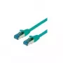 VALUE - komutācijas kabelis - RJ-45 (V) uz RJ-45 (V) - 1,5 m - SFTP, PiMF - CAT 6a - halogēnu nesaturošs, formēts, bez aizķeršanās, vīts - zaļš (21.99.1993)
