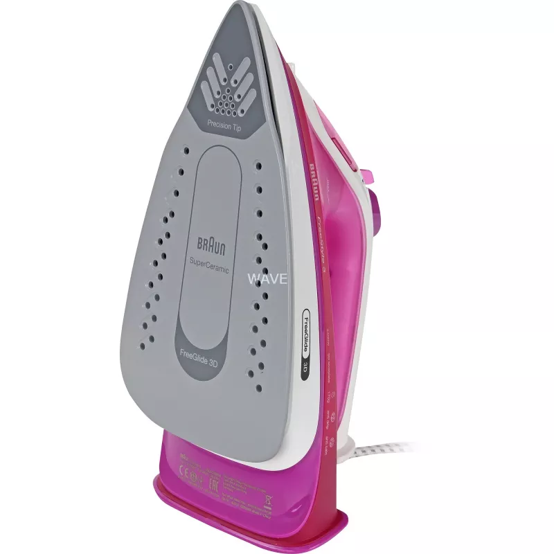 Braun FreeStyle 3 FI 3124 sausais un tvaika gludeklis ar keramisko zoli 2400 W violets