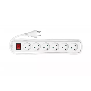 Microconnect MC-GRU0630DK pagarinātājs 3 m 6 AC kontaktligzdas Iekštelpām Balts
