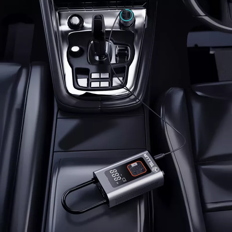 Pārnēsājams gaisa kompresors Tellur TLL158571 12V 150 PSI automašīnu riepām un piepūšamiem priekšmetiem