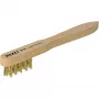 Spark plug cleaning brush, brass wire and wooden handle (2131)