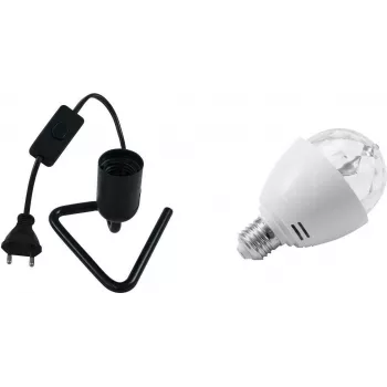 EUROLITE LED komplekts BC-1 RGB trīsstūra ligzda, melna — LED apgaismojuma komplekts ar RGB vadību