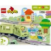 Rotaļu vilciena komplekts LEGO DUPLO Interaktīvais piedzīvojumu dzelzceļš 10427, 57 gab., 2 mini figūriņas, vecumam 2+