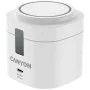 Canyon 4 in 1 bezvadu uzlādes statīvs, 30W maks., izmērs: 70x70x70,3 mm, svars: 414 g, ar 65W lādētāju un 1M kabeli, balts