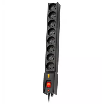 LESTAR 1966004062 pagarinātājs 5 m 230 AC kontaktligzda(-as) Iekštelpām Melns