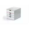 Durable VARICOLOR MIX 4 plastmasas atvilktņu bloks pelēks 4 atvilktnes
