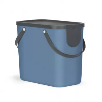 Atkritumu tvertne rotho Albula 25 L taisnstūra, tehnopolimērs, zila, 400×340×235 mm