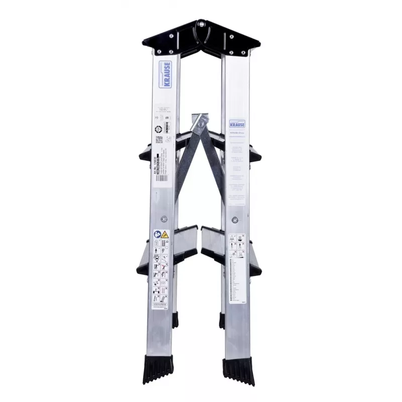 Kāpšļa ķeblītis Krause 126030 — alumīnija, 3 pakāpieni, maks. augstums 65 cm, 6,1 kg, 500 mm platums