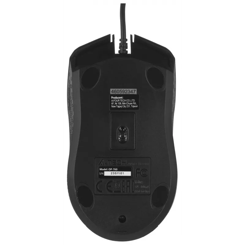 A4Tech OP-760 pele USB Type-A Optiskā 1200 DPI