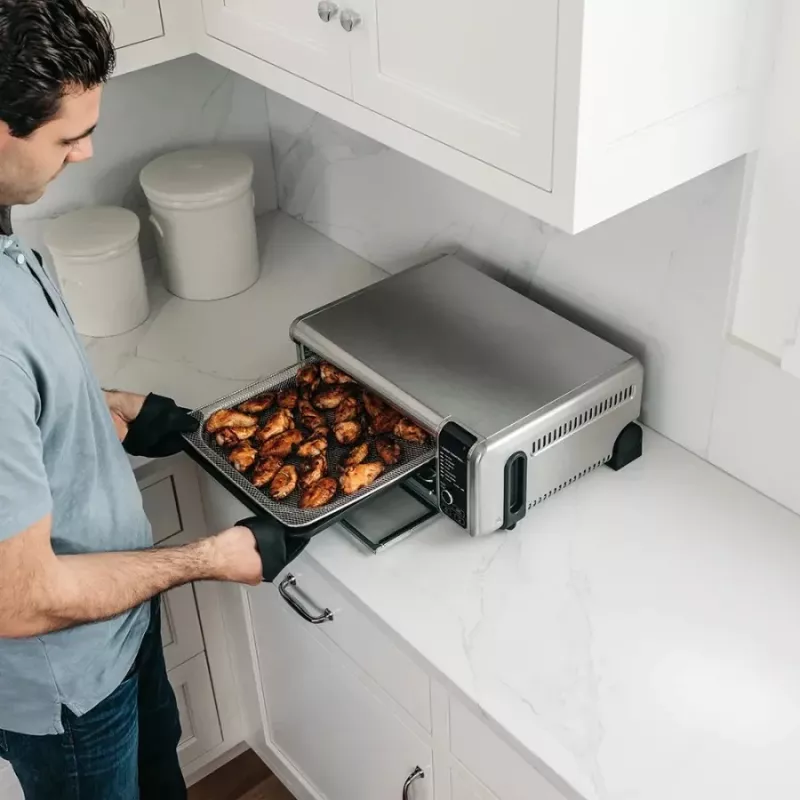 Ninja SP101 Single 10 L brīvstāvoša 2400 W karstā gaisa fritieris melna, nerūsējošais tērauds