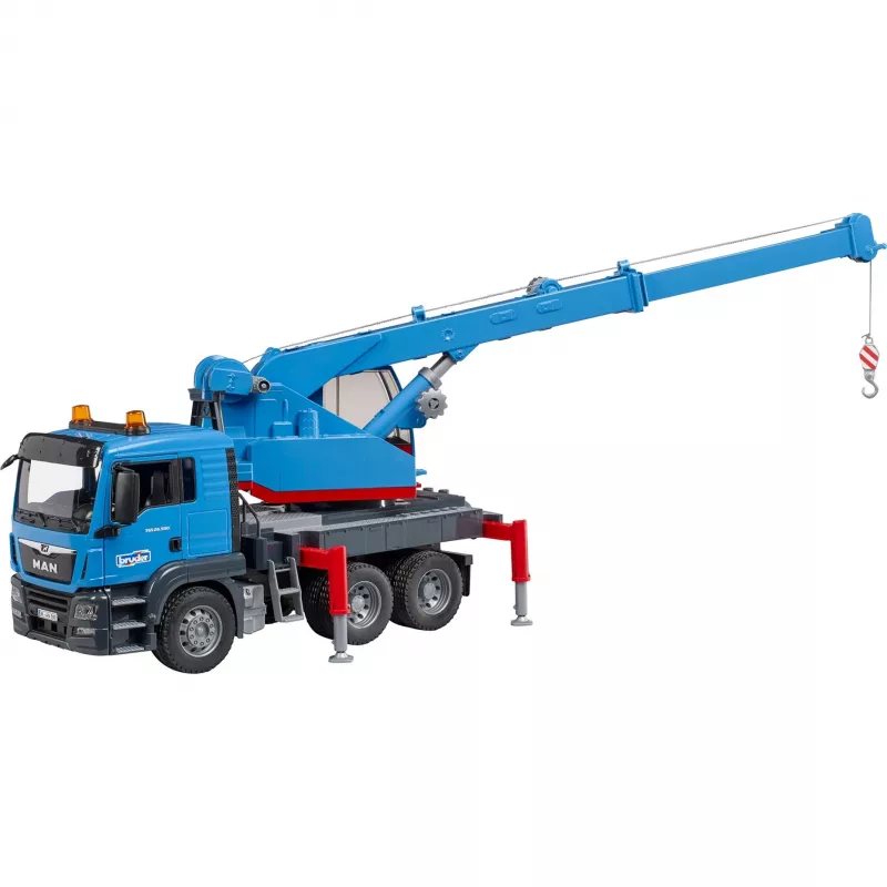 Celtņa kravas automašīna BRUDER MAN TGS Kran-LKW zila ABS 03771