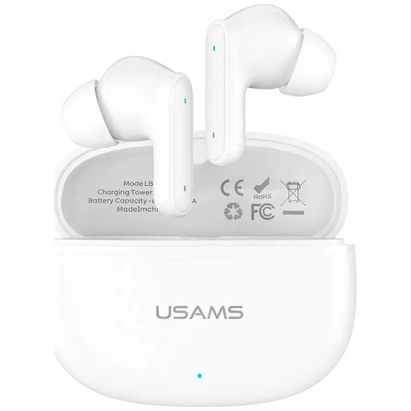 Bluetooth austiņas 6.0 E05 TWS baltas