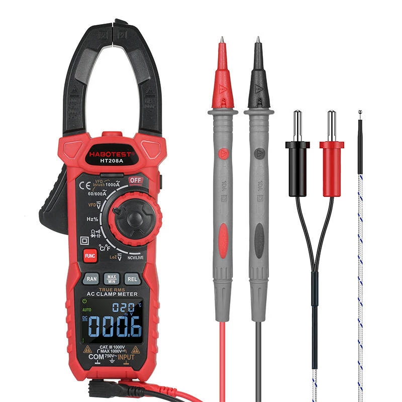 Digitālais skavas multimetrs Habotest HT208D