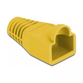Spriegojuma samazināšanas uzmava RJ45 spraudnim DeLOCK 86723 dzeltena 20 gab.
