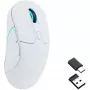 Spēļu pele Keychron M3 labročiem RF bezvadu + Bluetooth optiskā 26000 DPI balta