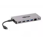 USB-C dokstacija - 4K HDMI, USB 3.2 Gen 1, USB-A centrmezgls, GbE, atmiņas karte, 100W PD uzlāde, noņemams vads U442-DOCK5D-GY