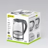 Maestro MR-062-BLACK elektriskā stikla tējkanna, 1630 W, 1,2 L