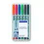 Marķieris Staedtler 315 WP6 melns zils brūns zaļš oranžs sarkans
