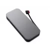 Lenovo Go USB-C klēpjdatora ārējais akumulators (20 000 mAh), litija jonu, melni pelēks, USB A un C tipa