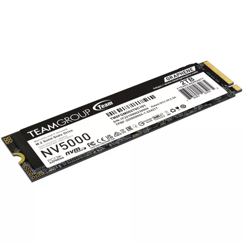 SSD disks Team Group 2 TB M.2 2280 PCIe 4.0 x4 TM8FGM002T0C101