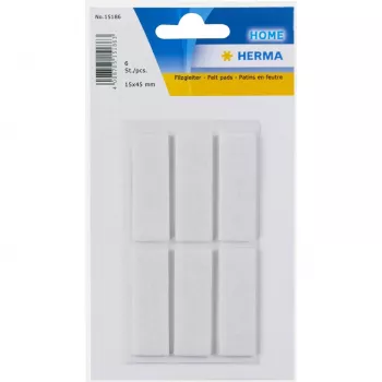 HERMA 15186 pašlīmējošā etiķete Taisnstūrveida Balta 15x45mm 6 gab.