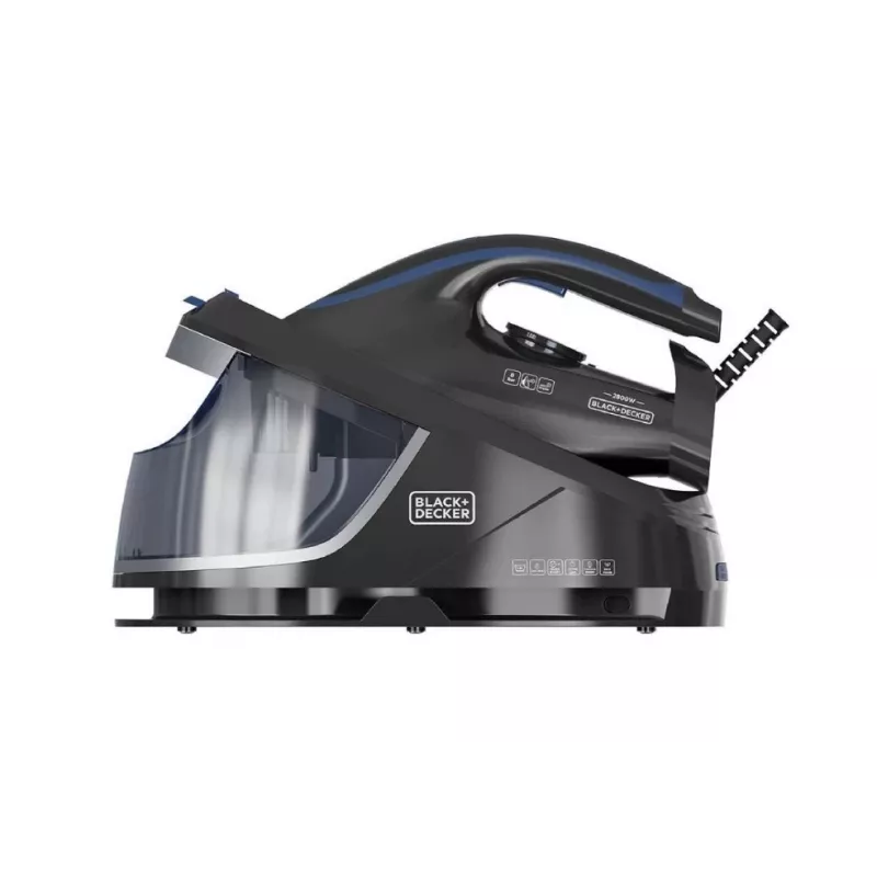 Tvaika ģenerators Melns+Decker BXSS2800E 2800 W, 8 bāri, 1,5 l tvertne, nepārtraukts tvaiks 130 g/min, tvaika pastiprinājums 400 g/min