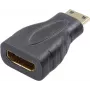 SpeaKa Professional HDMI Adapter [1x HDMI spraudnis C Mini - 1x HDMI ligzda] Melns Apzeltīti kontakti (SP-7869908)
