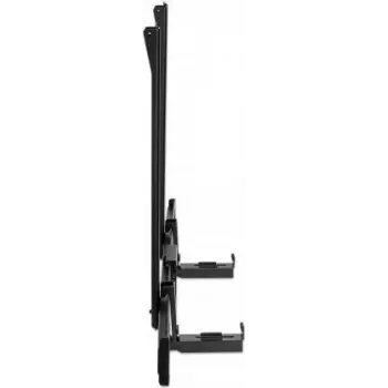 Manhattan Soundbar Mount Universal, Wall Mount or VESA Mount, Saderīga with Soundbars up to 15kg, Depth-Adjustable, Mounts Above or Below TV, Melns