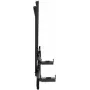 Manhattan Soundbar Mount Universal, Wall Mount or VESA Mount, Saderīga with Soundbars up to 15kg, Depth-Adjustable, Mounts Above or Below TV, Melns