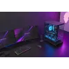 TACENS Mars Gaming MCPRISMA Midi Tower datora korpuss, melns, rūdītais stikls, atbalsta ATX/Micro-ATX/Mini-ITX, 2x3,5 collu + 2x2,5 collu nodalījumi