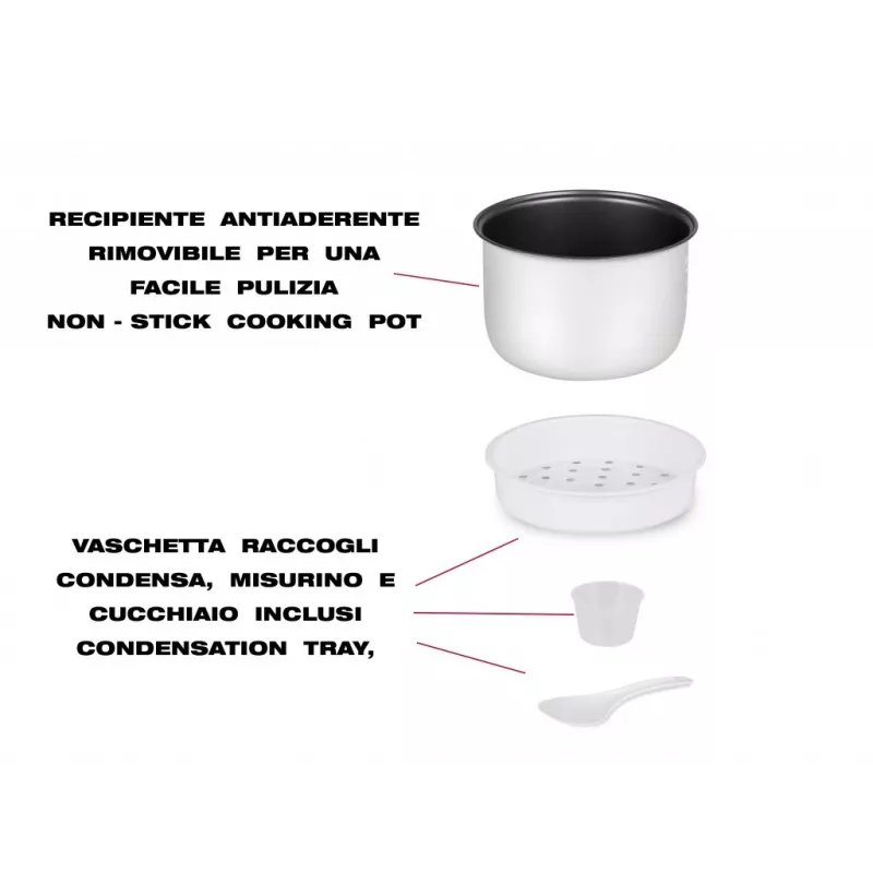 Beper P101VAP002 rīsu vārītājs un tvaicētājs